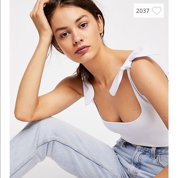 free people tie shoulder bodysuit